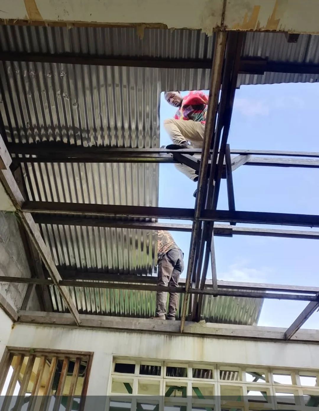 Renovation works ongoing at the structure